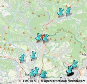 Mappa Via Ventolosa, 24018 Villa d'Almè BG, Italia (6.1905)