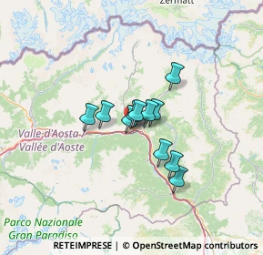 Mappa Frazione Conoz, 11024 Châtillon AO, Italia (7.81455)