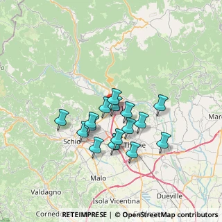 Mappa Via Braggi, 36013 Piovene Rocchette VI, Italia (5.55125)