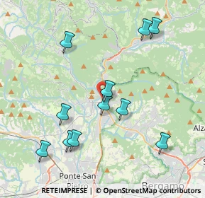 Mappa Via Boccaline, 24018 Villa d'Almè BG, Italia (4.12)