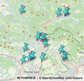 Mappa Via Boccaline, 24018 Villa d'Almè BG, Italia (4.01647)