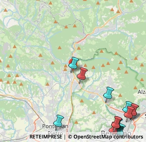 Mappa Via Boccaline, 24018 Villa d'Almè BG, Italia (6.59143)