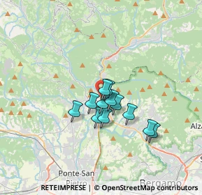 Mappa Via Boccaline, 24018 Villa d'Almè BG, Italia (2.26083)