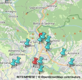 Mappa Via Boccaline, 24018 Villa d'Almè BG, Italia (2.50214)