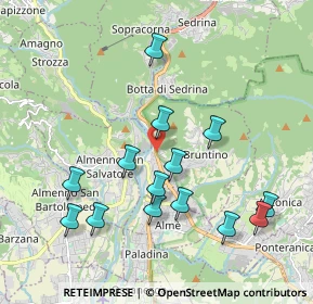 Mappa Via Boccaline, 24018 Villa d'Almè BG, Italia (1.99)