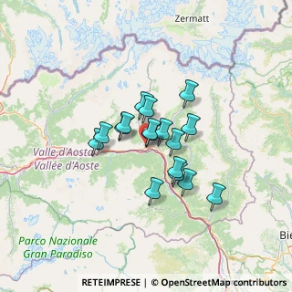 Mappa Strada-Chemin de Conoz, 11024 Chatillon AO, Italia (8.99882)