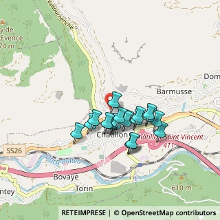 Mappa Strada-Chemin de Conoz, 11024 Chatillon AO, Italia (0.662)