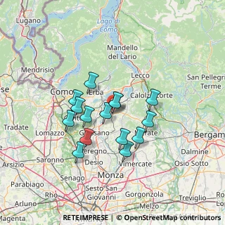 Mappa Via Taverna Conte, 23892 Bulciago LC, Italia (10.812)