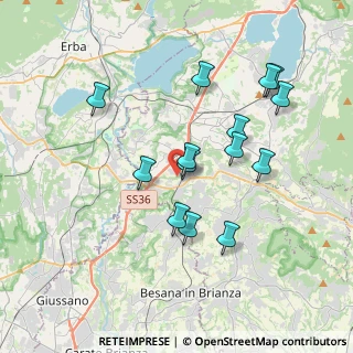 Mappa Via Taverna Conte, 23892 Bulciago LC, Italia (3.49571)