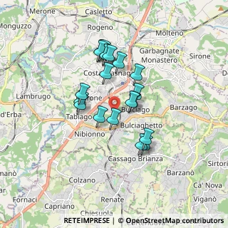 Mappa Via Taverna Conte, 23892 Bulciago LC, Italia (1.414)