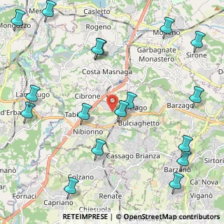 Mappa Via Taverna Conte, 23892 Bulciago LC, Italia (2.86412)