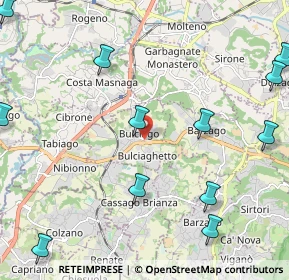 Mappa BULCIAGO - Bulciaghetto - Bivio S. Agost, 23892 Bulciago LC, Italia (2.9475)