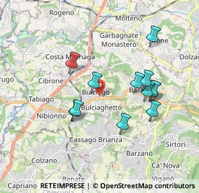 Mappa BULCIAGO - Bulciaghetto - Bivio S. Agost, 23892 Bulciago LC, Italia (1.6625)