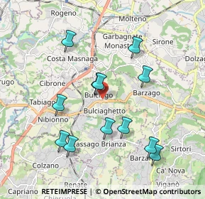 Mappa BULCIAGO - Bulciaghetto - Bivio S. Agost, 23892 Bulciago LC, Italia (1.87167)