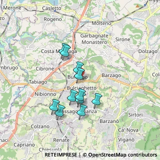 Mappa BULCIAGO - Bulciaghetto - Bivio S. Agost, 23892 Bulciago LC, Italia (1.49091)