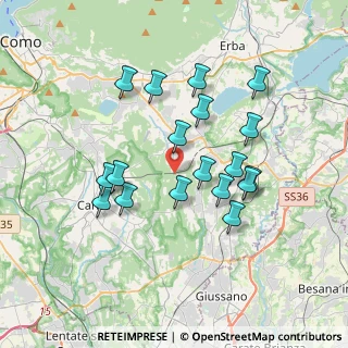 Mappa Via del Roccolo, 22040 Brenna CO, Italia (3.27611)