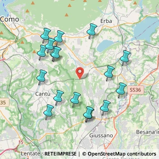 Mappa Via del Roccolo, 22040 Brenna CO, Italia (4.33059)