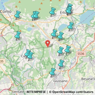 Mappa Via del Roccolo, 22040 Brenna CO, Italia (4.91765)