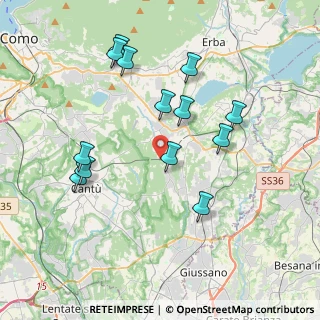 Mappa Via del Roccolo, 22040 Brenna CO, Italia (3.82615)