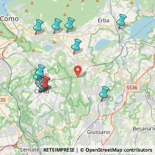 Mappa Via del Roccolo, 22040 Brenna CO, Italia (4.7175)