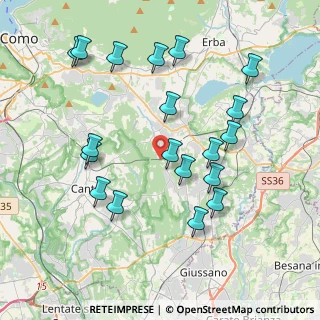 Mappa Via del Roccolo, 22040 Brenna CO, Italia (4.07421)