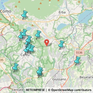 Mappa Via del Roccolo, 22040 Brenna CO, Italia (4.64571)