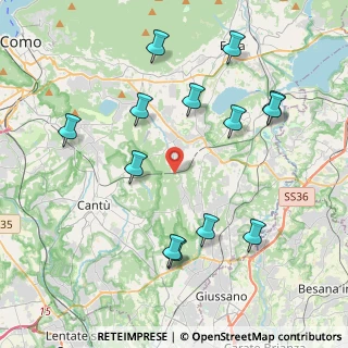Mappa Via del Roccolo, 22040 Brenna CO, Italia (4.39385)