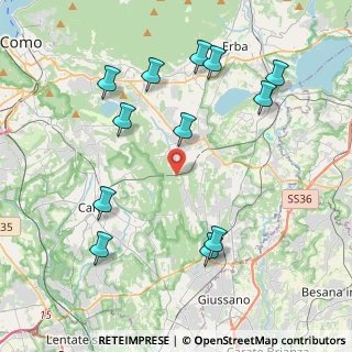 Mappa Via del Roccolo, 22040 Brenna CO, Italia (4.52083)