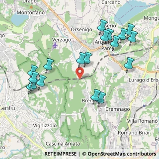 Mappa Via del Roccolo, 22040 Brenna CO, Italia (2.28278)