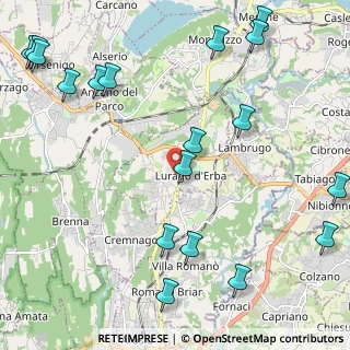 Mappa 22040 Lurago D'erba CO, Italia (2.95667)