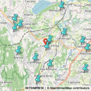Mappa 22040 Lurago D'erba CO, Italia (2.73357)