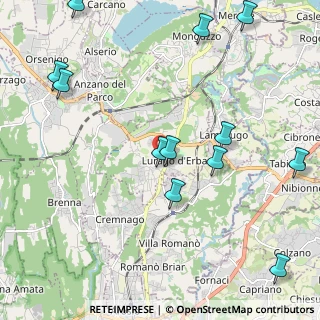 Mappa 22040 Lurago D'erba CO, Italia (2.60167)