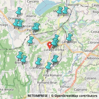 Mappa 22040 Lurago D'erba CO, Italia (2.07944)