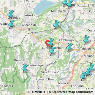 Mappa 22040 Lurago D'erba CO, Italia (3.08385)