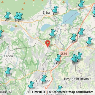 Mappa 22040 Lurago D'erba CO, Italia (6.9755)