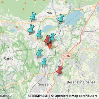 Mappa 22040 Lurago D'erba CO, Italia (3.21364)