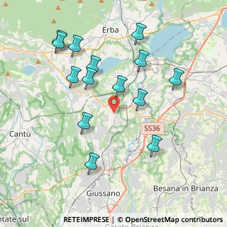 Mappa 22040 Lurago D'erba CO, Italia (4.01429)