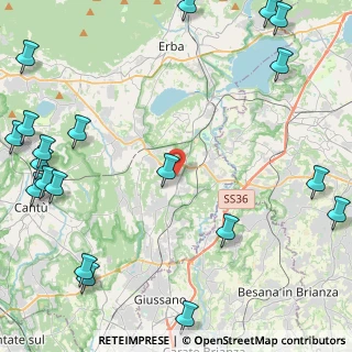 Mappa 22040 Lurago D'erba CO, Italia (6.7995)