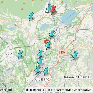Mappa 22040 Lurago D'erba CO, Italia (4.56167)
