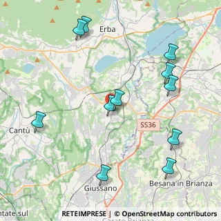Mappa 22040 Lurago D'erba CO, Italia (4.72636)