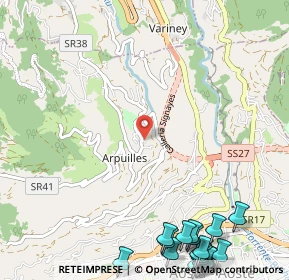 Mappa Loc. Arpuilles Capoluogo, 11100 Aosta AO, Italia (1.808)