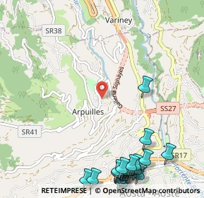 Mappa Loc. Arpuilles Capoluogo, 11100 Aosta AO, Italia (1.593)