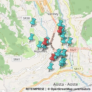 Mappa Loc. Arpuilles Capoluogo, 11100 Aosta AO, Italia (0.792)