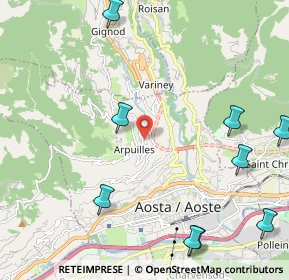 Mappa Loc. Arpuilles Capoluogo, 11100 Aosta AO, Italia (3.13182)