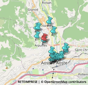 Mappa Loc. Arpuilles Capoluogo, 11100 Aosta AO, Italia (1.5355)