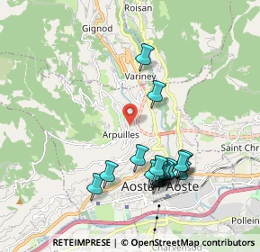 Mappa Loc. Arpuilles Capoluogo, 11100 Aosta AO, Italia (1.9495)