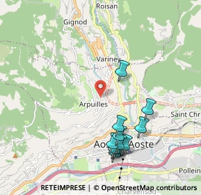 Mappa Loc. Arpuilles Capoluogo, 11100 Aosta AO, Italia (2.08273)