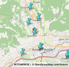 Mappa Loc. Arpuilles Capoluogo, 11100 Aosta AO, Italia (2.77273)