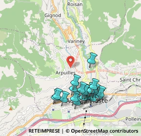 Mappa Loc. Arpuilles Capoluogo, 11100 Aosta AO, Italia (1.968)