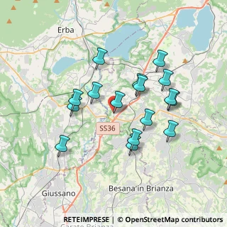 Mappa Via Camillo Benso Cavour, 23895 Nibionno LC, Italia (3.23875)